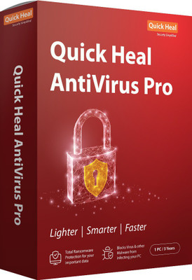 Quick Heal Anti-virus 1 User 3 Years(CD/DVD)