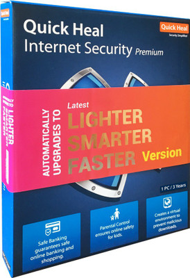 

Quick Heal Internet Security 1 User 3 Years(CD/DVD)