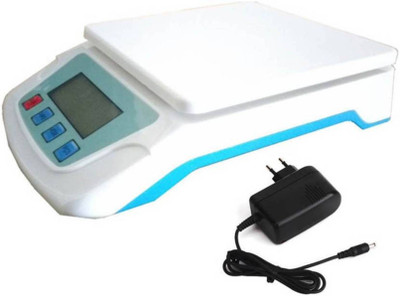 NIBBIN Ts-500v JIVO00765V Digital 30 kg Kitchen Weight Machine with Adapter Weighing Scale (Multicolor) Weighing Scale(White)