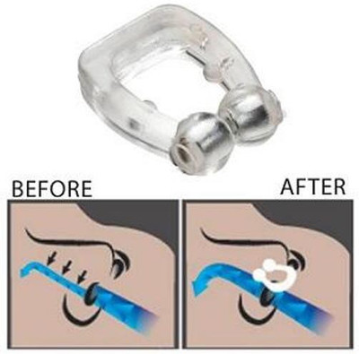 Frackson Snore Free Nose Clip Unisex Stop Snoring Sleep Silicone Magnetic Clip Anti-snoring Device(Nose Clip)