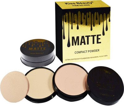 Kiss Beauty Compact Powder 9505-02 Compact - 20 g Compact(Beige, 20 g)
