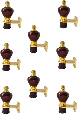 GROWNIX Maroon Rod Rail Bracket Metal(Pack of 8)