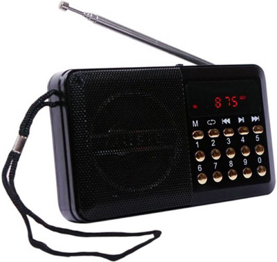 

CRETO OD-SM305 Fm Radio Speaker Supports SD Card, Headphone Out & USB FM Radio(Black)