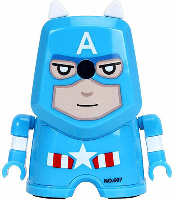 Tgdepot Captain America Table Sharpener Single Pencil Sharpener(Blue)
