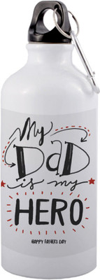 COLOR YARD 600 ml Aluminium Sipper(Pack of 1, White)