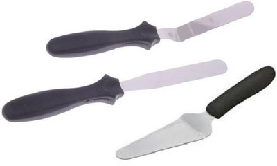 MASTER ROYAL BACKNCOOK TOOLS CAKE SMOOTHER SPATULA SERVER SET Steel Cake Server(Multicolor, Pack of 3)