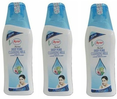 Ayur Deep Cleansing Milk 100 ML (Pack of 3) Face Wash(300 ml)