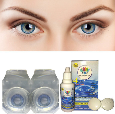 Diamond Eye Monthly Disposable(0.0, Colored Contact Lenses, Pack of 2)