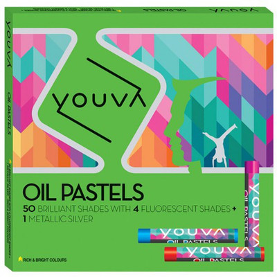 NAVNEET Youva Oil Pastels(Set of 50, Multicolor)