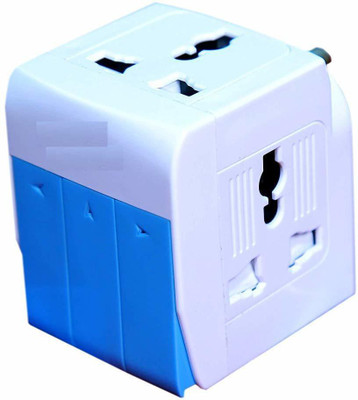 Gadget-Wagon Universal Input 3 Way Socket 10 A 250V 2500 Watts 10 A Three Pin Socket