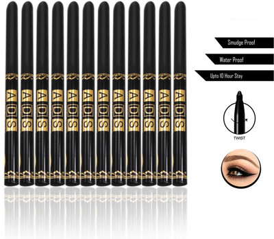 ads Bold, Smudge & Waterproof Eye Pencil(Black, 12 g)