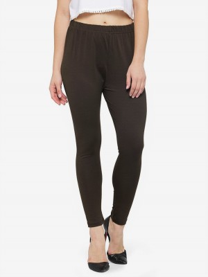 N-gal Western Wear Legging(Brown, Solid)