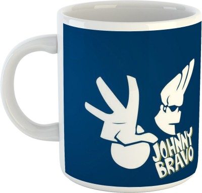 Ashvah Johnny Bravo - 3244-W Ceramic Coffee Mug(350 ml)