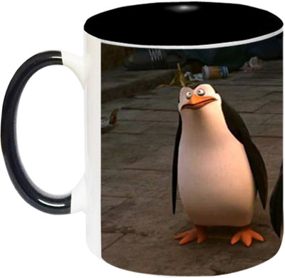 ARTBUG Penguins-1851-BLK Ceramic Coffee Mug(350 ml)