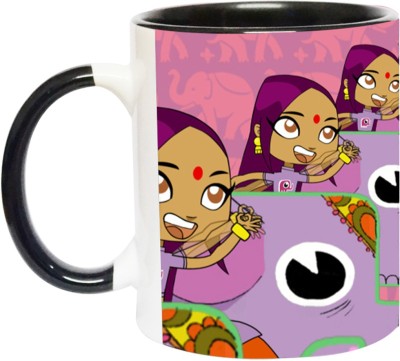 ARTBUG Sally Bollywood -2149-BLK Ceramic Coffee Mug(350 ml)