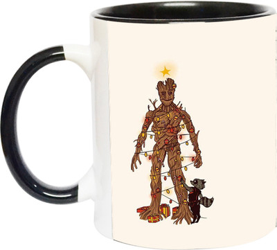 ARTBUG Groot Superhero -2710-BLK Ceramic Coffee Mug(350 ml)