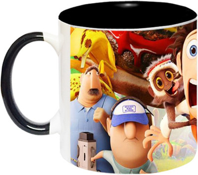 Ashvah Cloudy with a chance of Meatballs -1895-BLK Ceramic Coffee Mug(350 ml)