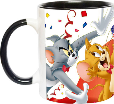 ARTBUG Tom and Jerry -2148-BLK Ceramic Coffee Mug(350 ml)