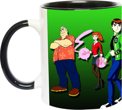 ARTBUG Ben 10 -2083-BLK Ceramic Coffee Mug(350 ml)