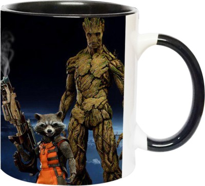 ARTBUG Groot Superhero -2703-BLK Ceramic Coffee Mug(350 ml)