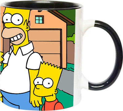 ARTBUG The Simpsons Game -2038-BLK Ceramic Coffee Mug(350 ml)