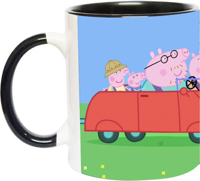 ARTBUG Peppa Pig -2352-BLK Ceramic Coffee Mug(350 ml)