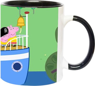 ARTBUG Peppa Pig -2341-BLK Ceramic Coffee Mug(350 ml)