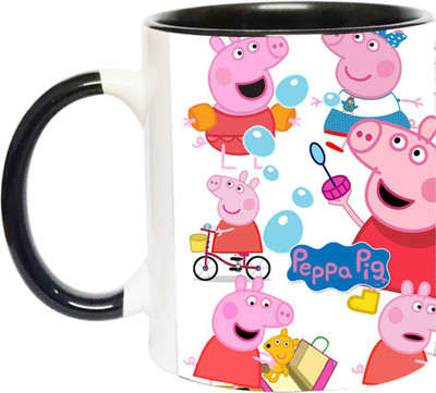 ARTBUG Peppa Pig -2337-BLK Ceramic Coffee Mug(350 ml)
