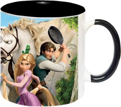 ARTBUG Rapunzel -1744-BLK Ceramic Coffee Mug(350 ml)