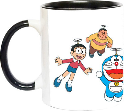 ARTBUG Doraemon Family -1710-BLK Ceramic Coffee Mug(350 ml)