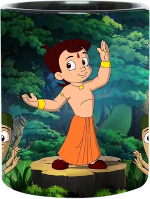 ARTBUG Chhota Bheem -2200-BLK Ceramic Coffee Mug(350 ml)