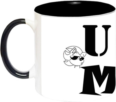 ARTBUG U and Me -1872-BLK Ceramic Coffee Mug(350 ml)