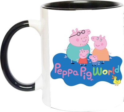 ARTBUG Peppa Pig -2344-BLK Ceramic Coffee Mug(350 ml)