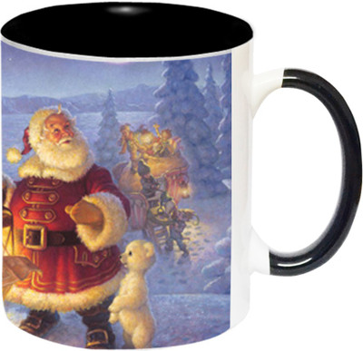 ARTBUG Merry Christmas -1985-BLK Ceramic Coffee Mug(350 ml)