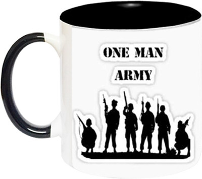 Ashvah One Man Army -1890-BLK Ceramic Coffee Mug(350 ml)