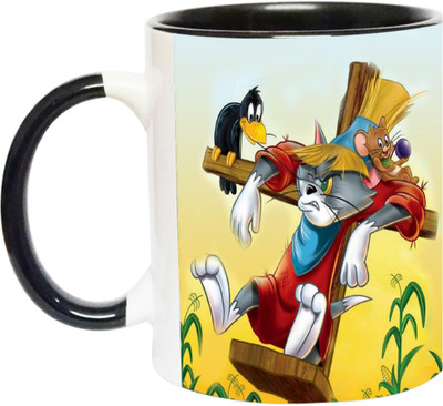 ARTBUG Tom and Jerry -2144-BLK Ceramic Coffee Mug(350 ml)