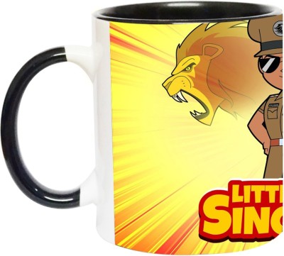 ARTBUG Little Singham -2266-2266-BLK Ceramic Coffee Mug(350 ml)