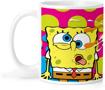 ARTBUG SpongeBob SquarePants - 3434 Ceramic Coffee Mug(350 ml)