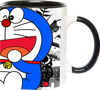 ARTBUG Doaremon -2067-BLK Ceramic Coffee Mug(350 ml)