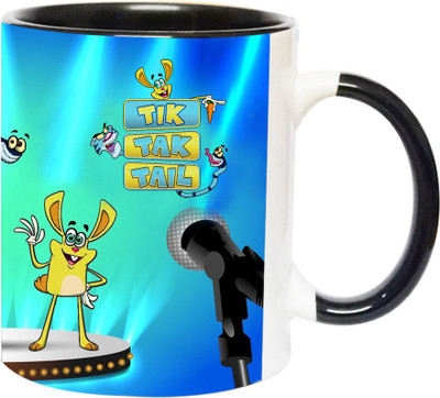 ARTBUG Tik Tak Tail -2240-BLK Ceramic Coffee Mug(350 ml)