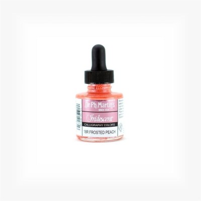 Dr. Ph. Martin's Iridescent Calligraphy Colors Paint- 30 ML Bottle - Frosted Peach (18R)(Set of 1, Frosted Peach)