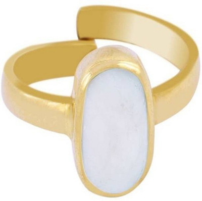 MB Gems Coral Monga Ring 41 Stone Opal Gold Plated Ring