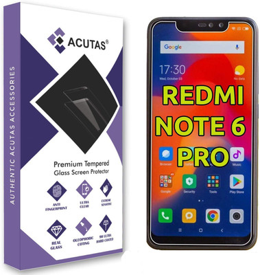 ACUTAS Tempered Glass Guard for Mi Redmi Note 6 Pro(Pack of 1)