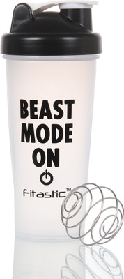 Fitastic 700 ml PET Shaker(Pack of 1, White)