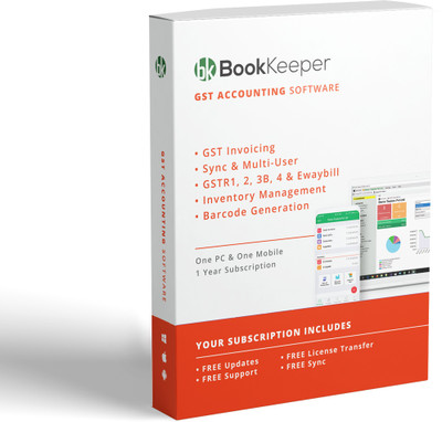 Book Keeper GST Accounting Software - One + One Free Device Yearly (3 month FREE) [NEW](1)
