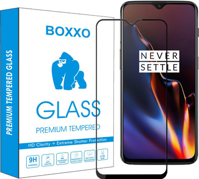 Boxxo Edge To Edge Tempered Glass for 1+6T, OnePlus 6T(Pack of 1)