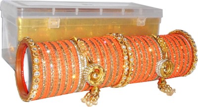 Royal Bangles Metal Zircon Bangle Set(Pack of 78)