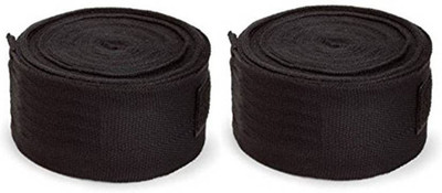 DreamPalace India Best Quality Stretchable (113 inches) Black Black Boxing Hand Wrap(Black, 113 inch)
