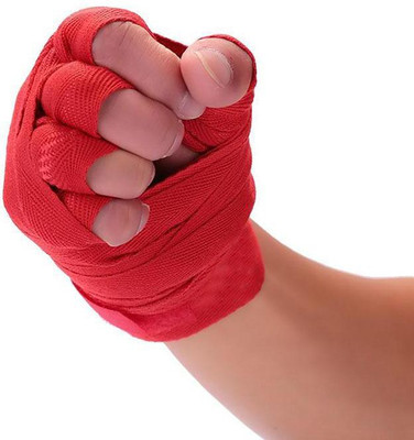 DreamPalace India Wrist Support Wrist Wrap Boxing Hand Wrap Hand Strap (1 Pair) Wrist Support(Red)