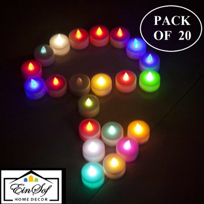 Ein Sof ES-Multi-LED-TLITES Candle(Multicolor, Pack of 24)